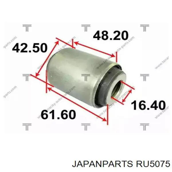 Сайлентблок заднего нижнего рычага RU5075 Japan Parts