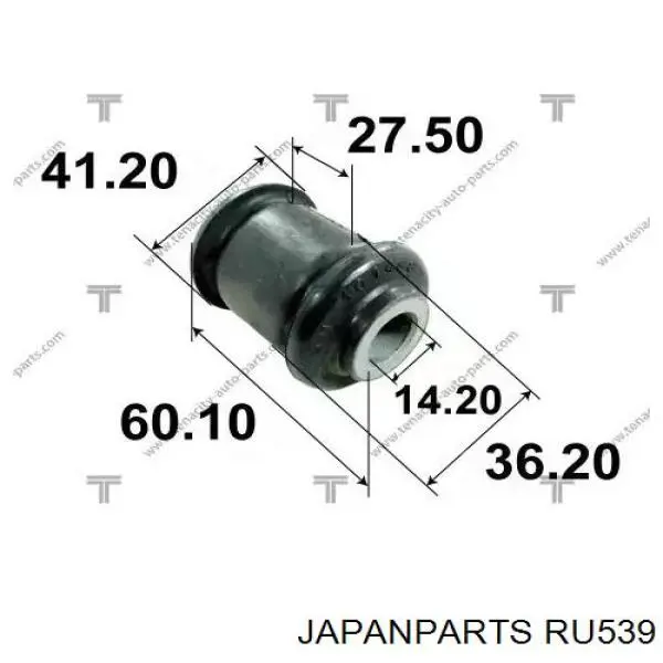 Сайлентблок переднего нижнего рычага Japan Parts RU539