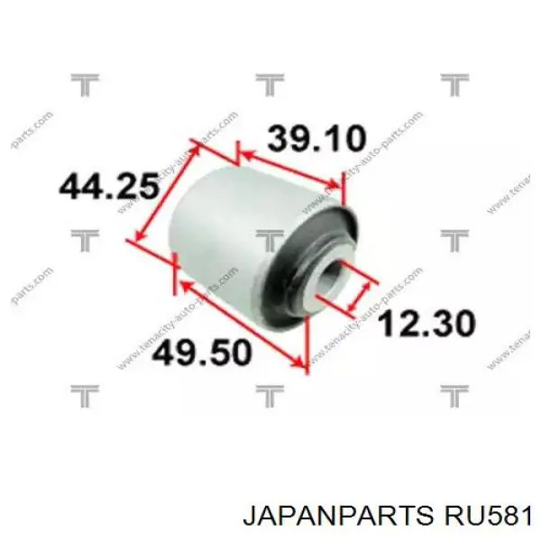 Подушка (опора) двигателя левая передняя RU581 Japan Parts