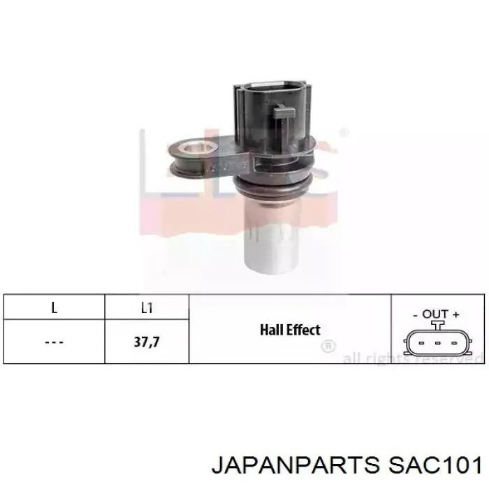 Датчик коленвала SAC101 Japan Parts