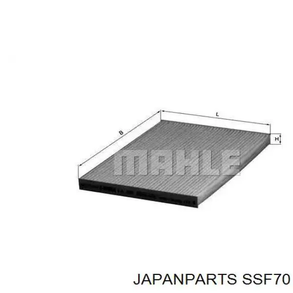 Щетка стеклоочистителя лобового стекла, водительская Japan Parts SSF70 цена, от 5.85 USD
