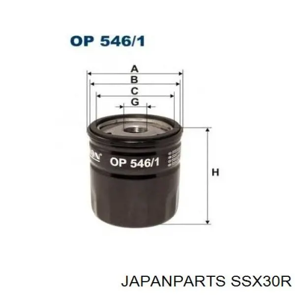 Дворник задний SSX30R Japan Parts