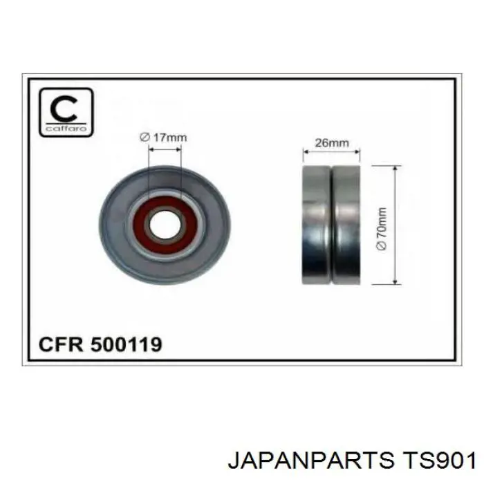 TS901 Japan Parts натяжитель приводного ремня