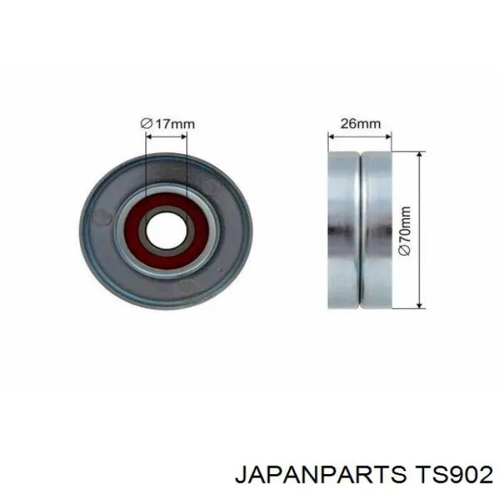 Натяжитель приводного ремня Japan Parts TS902
