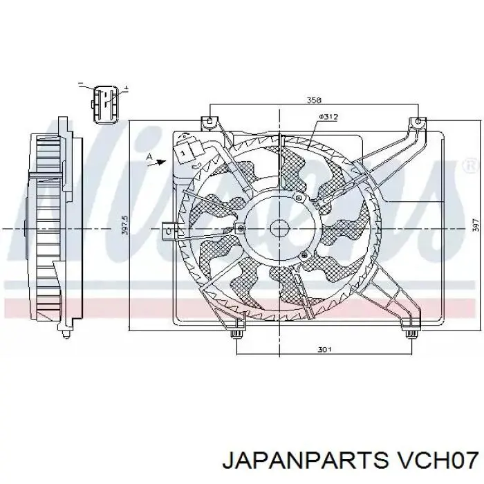 Вискозная муфта Japan Parts VCH07 цена, от 58.08 USD