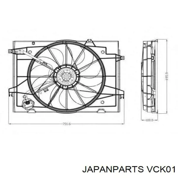 VCK01 Japan Parts Гидромуфта привода вентилятора