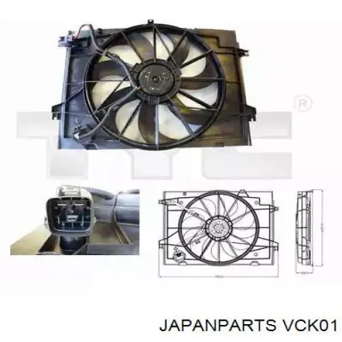 Вискомуфта вентилятора VCK01 Japan Parts