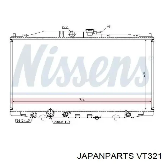 Термостат в сборе Japan Parts VT321