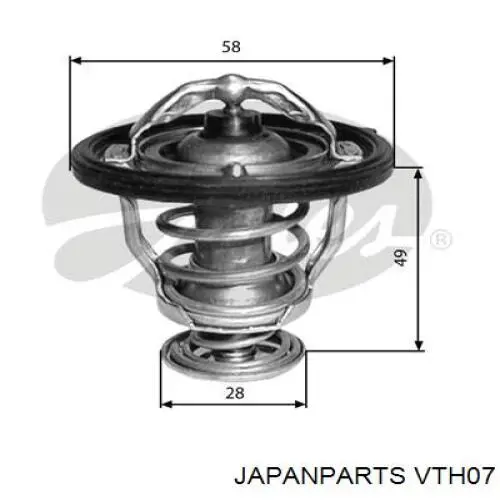 Термостат в корпусе Japan Parts VTH07 цена, от 10.36 USD
