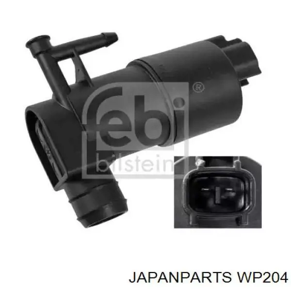 Купить WP204 Japan Parts Моторчик омывателя переднего стекла