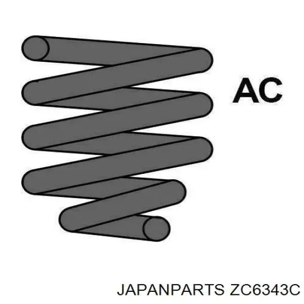 Задняя пружина ZC6343C Japan Parts