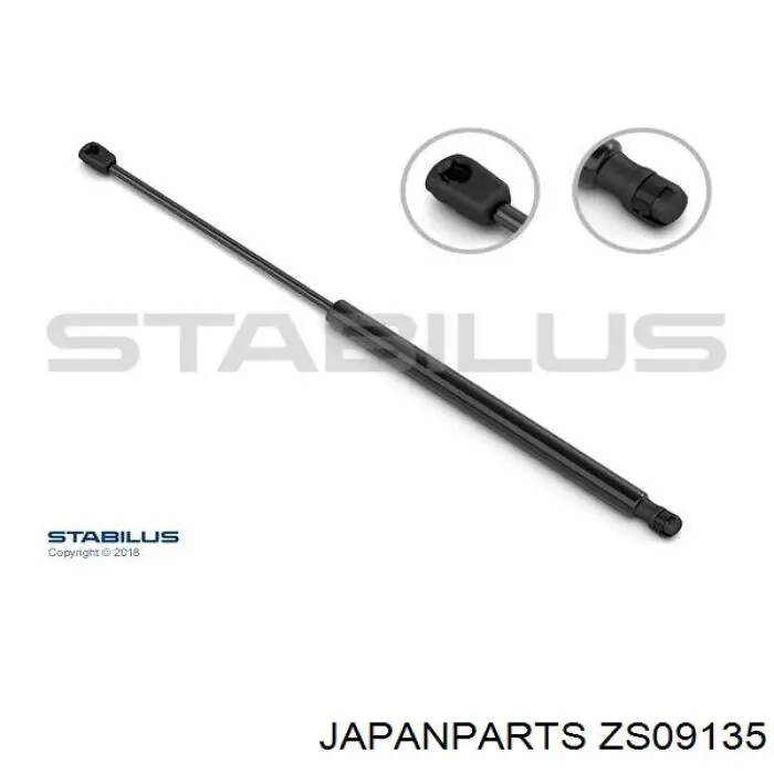 Amortiguador de maletero ZS09135 Japan Parts