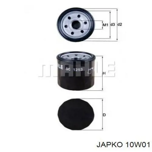 Масляный фильтр 10W01 Japko