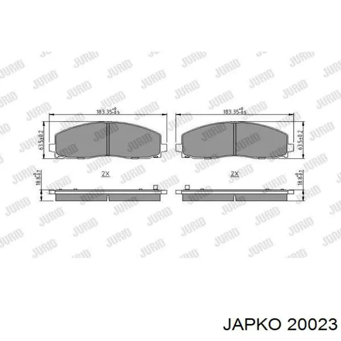 Filtro de aire 20023 Japko