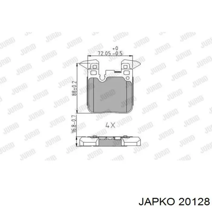 Купить 20128 Japko Автомобильный фильтр воздуха