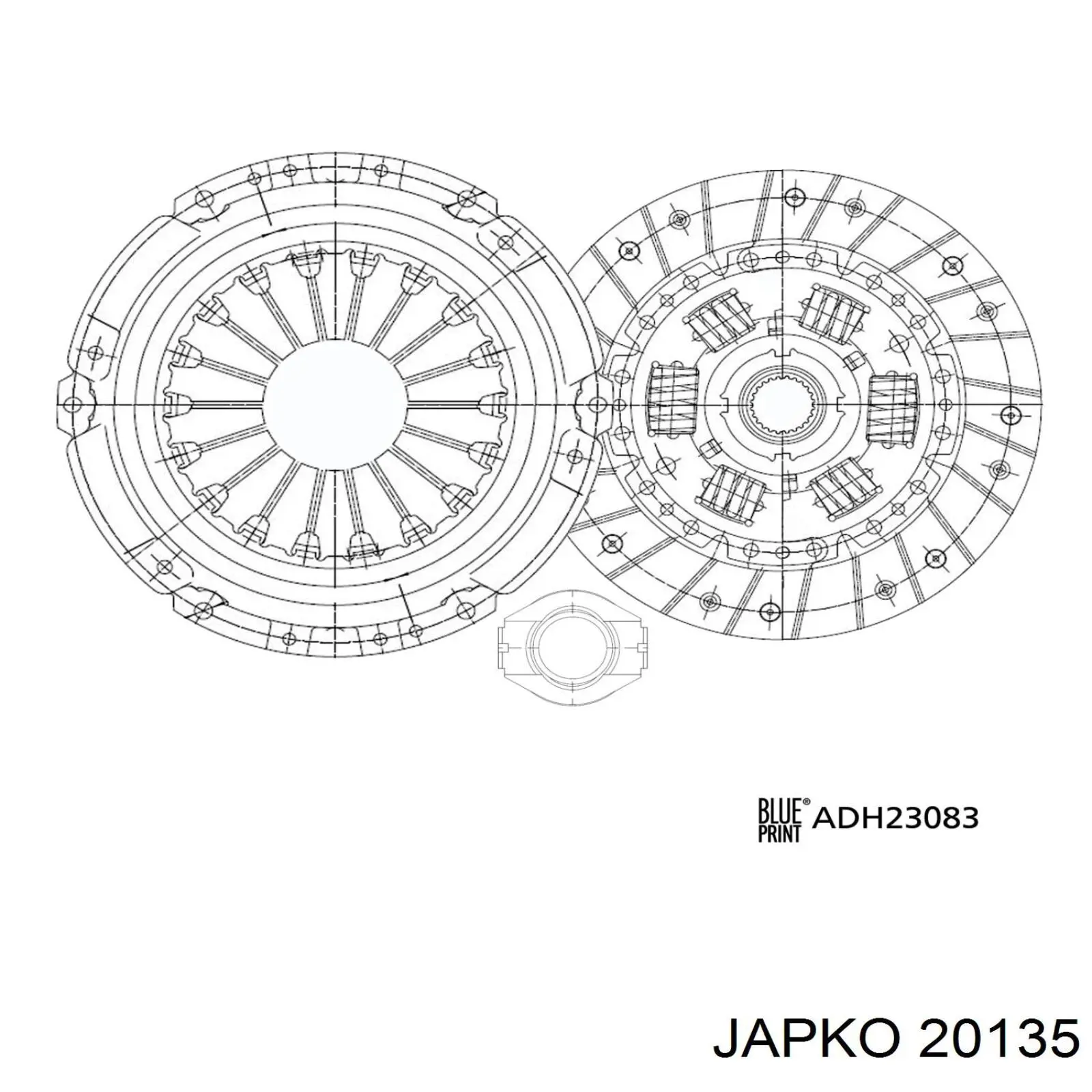 Купить 20135 Japko Автомобильный фильтр воздуха
