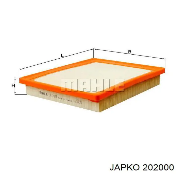 Элемент воздушного фильтра Japko 202000 цена, от 5.42 USD