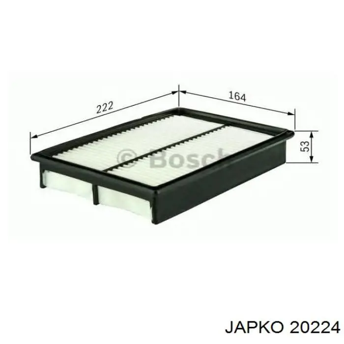 Элемент воздушного фильтра Japko 20224 цена, от 4.90 USD