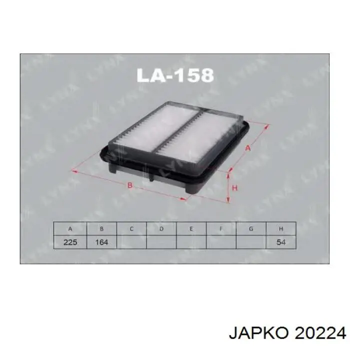 Купить 20224 Japko Автомобильный фильтр воздуха