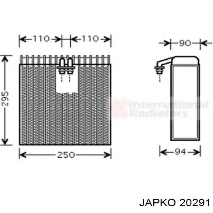 Воздушный фильтр 20291 Japko