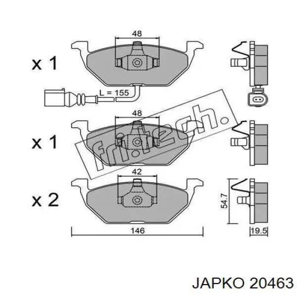 Filtro de aire 20463 Japko