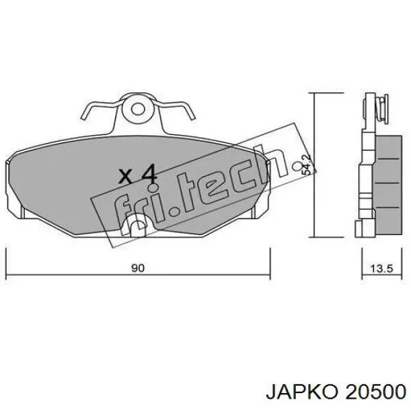 Воздушный фильтр 20500 Japko
