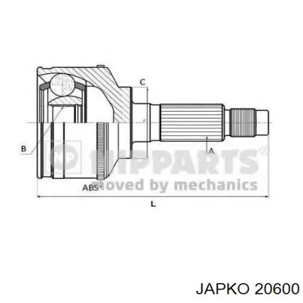 Фильтр воздушный Japko 20600