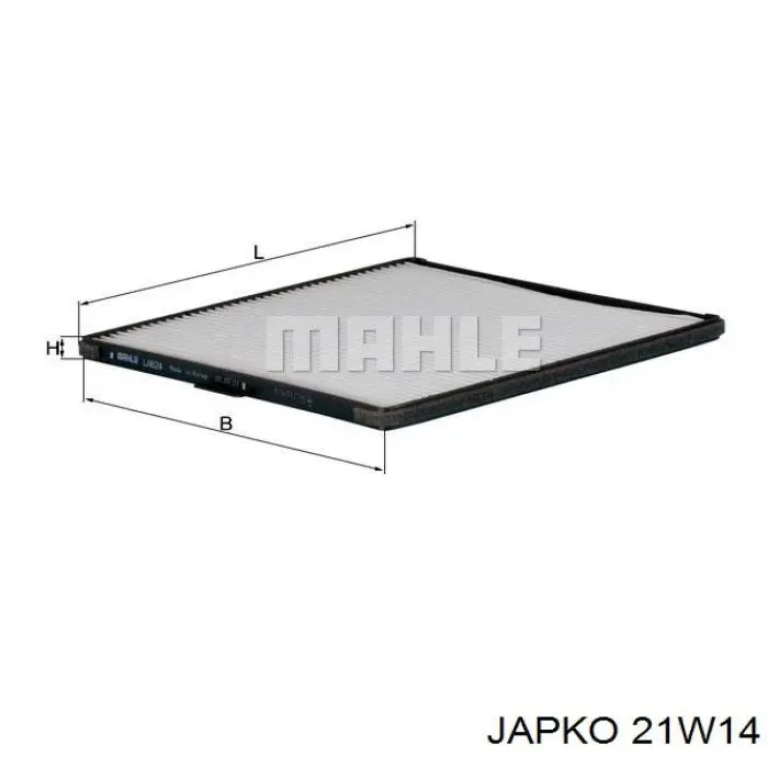 Купить 21W14 Japko Фильтр салона угольный