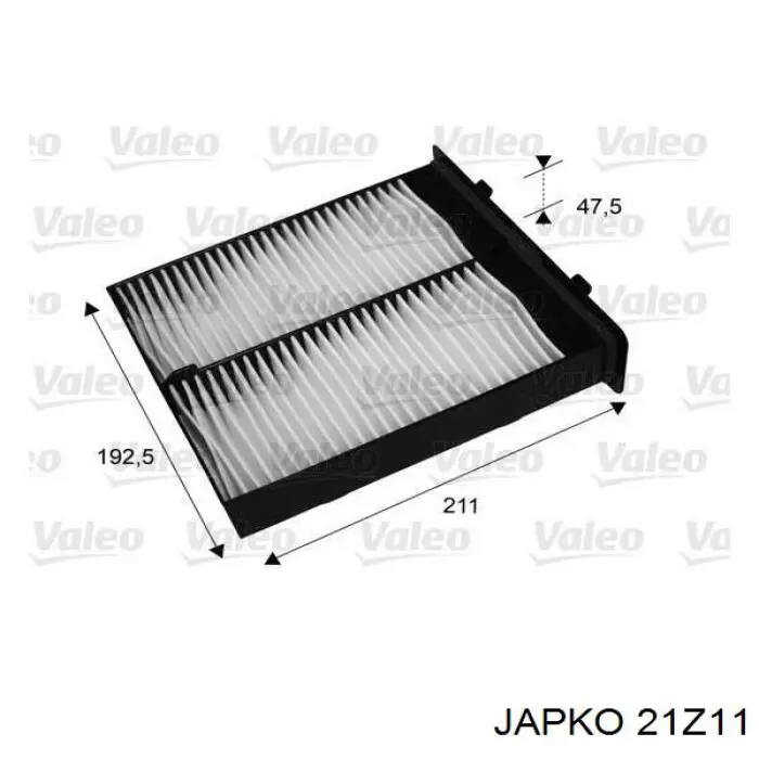 Фильтр воздушный отопителя Japko 21Z11 цена, от 5.02 USD