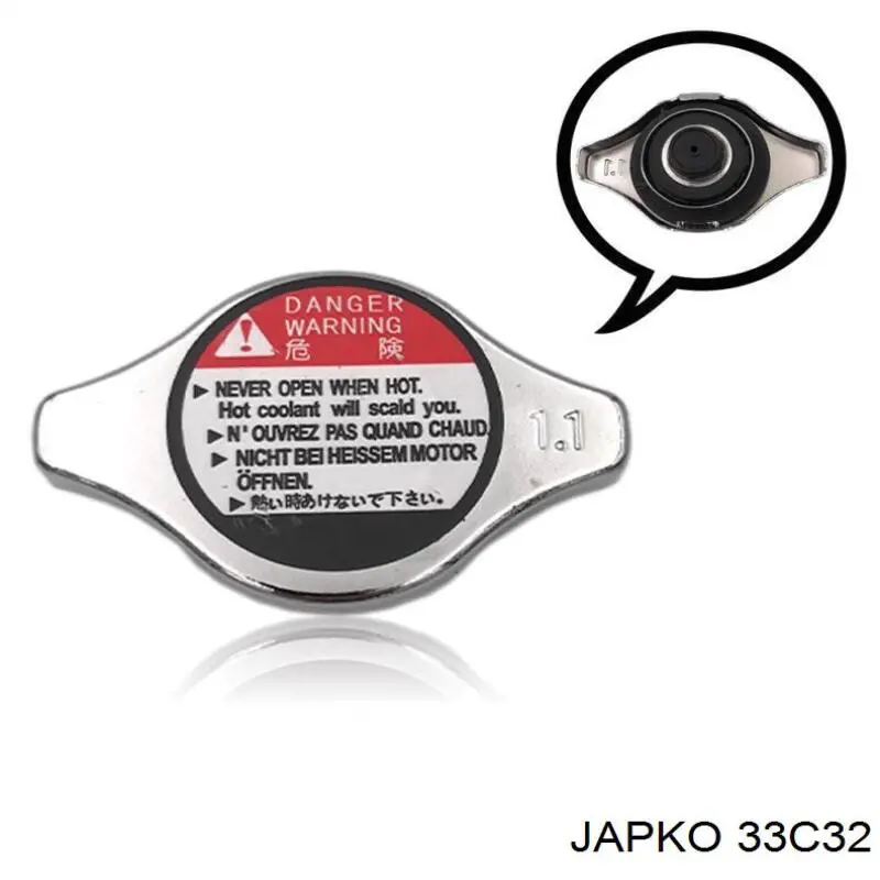 Крышка радиатора 33C32 Japko