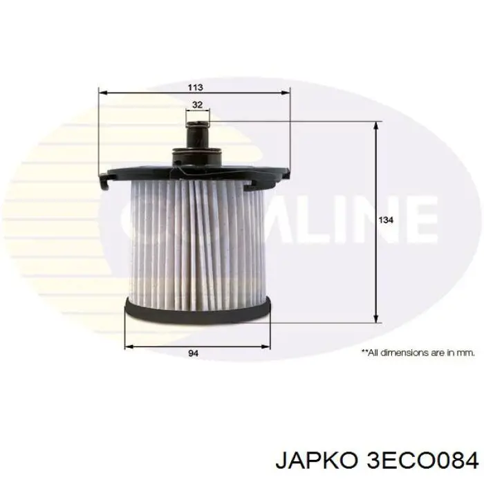 Купить 3ECO084 Japko Фильтр-отстойник топлива грубой очистки