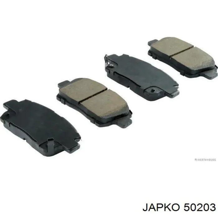 Колодки гальмівні передні, дискові 50203 Japko
