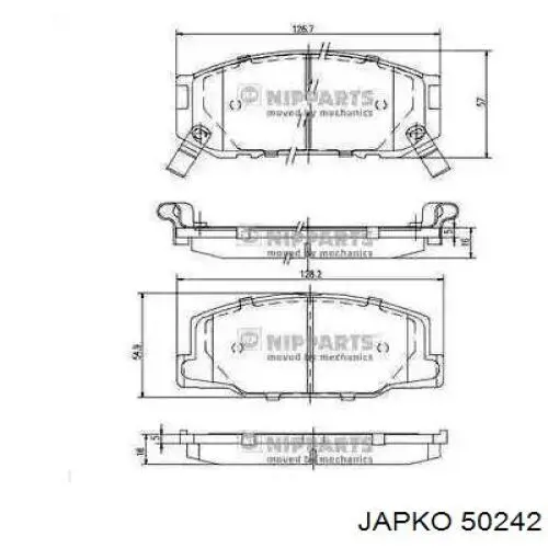 Передние тормозные колодки 446512070 Toyota