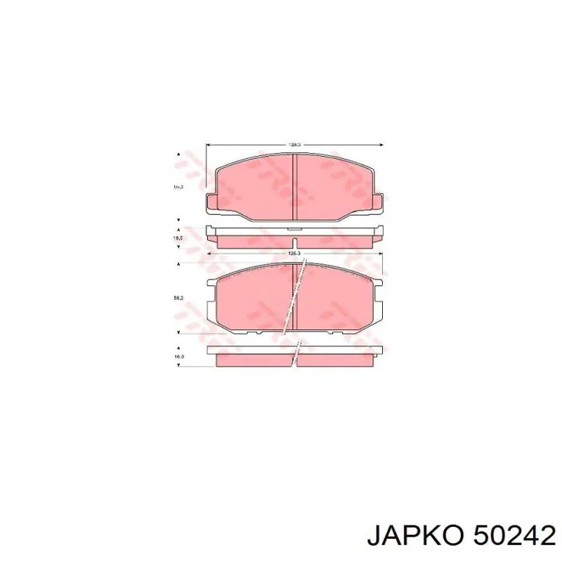 Купить 446512070 Toyota Колодки тормозные
