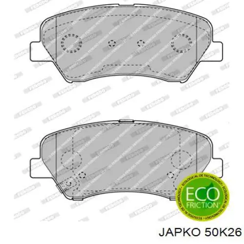 Купить 50K26 Japko Колодки тормозные
