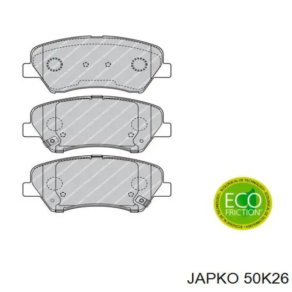 Купить 50K26 Japko Колодки тормозные