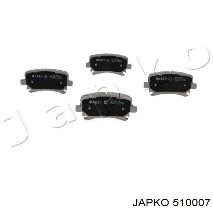 510007 Japko Колодки тормозные дисковые комплект