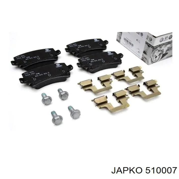 Задние тормозные колодки 510007 Japko