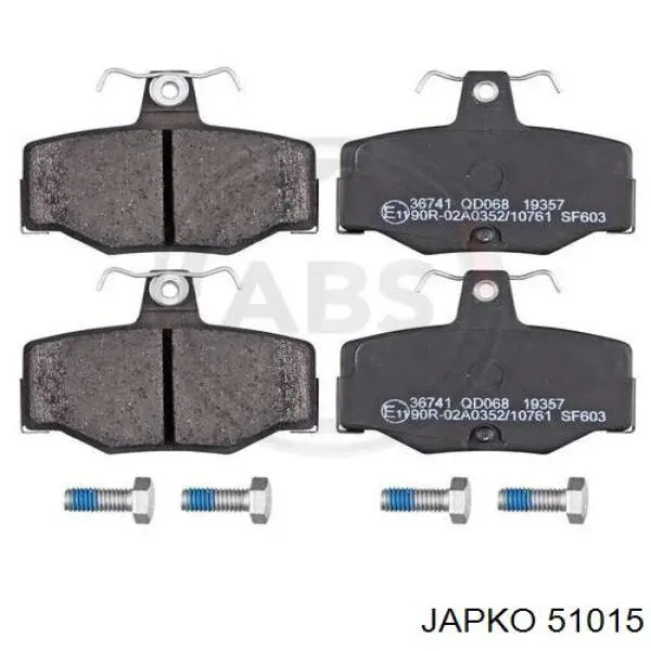 Колодки дисковые  Japko 51015 цена, от 13.10 USD