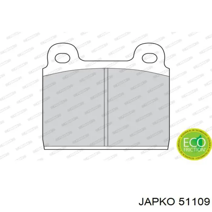 51109 Japko Колодки тормозные дисковые комплект