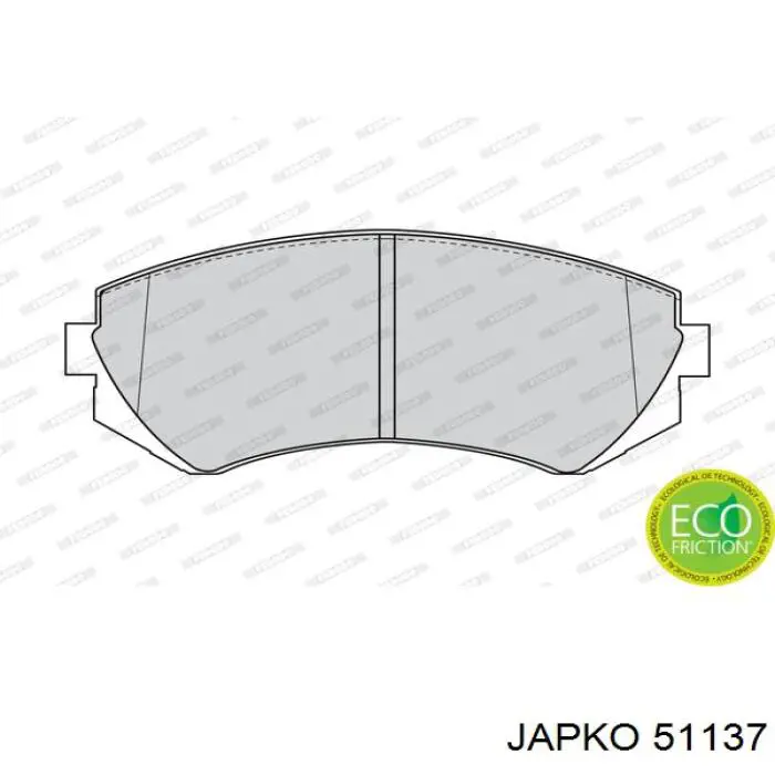 Колодки Japko 51137 цена, от 18.09 USD