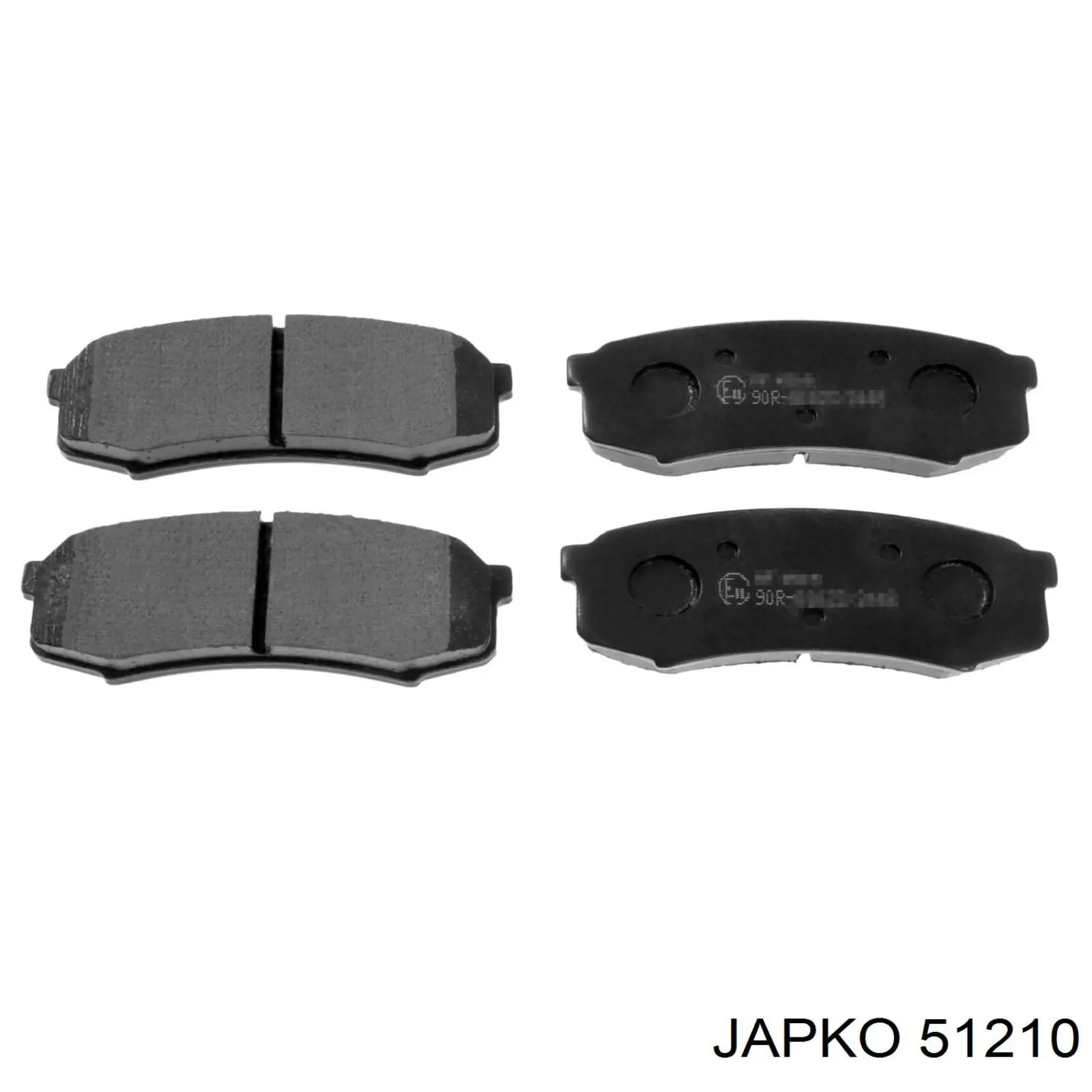 Купить 51210 Japko Колодки тормозные задние, дисковые