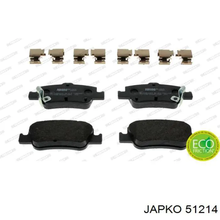 Колодки дисковые  Japko 51214 цена, от 16.11 USD