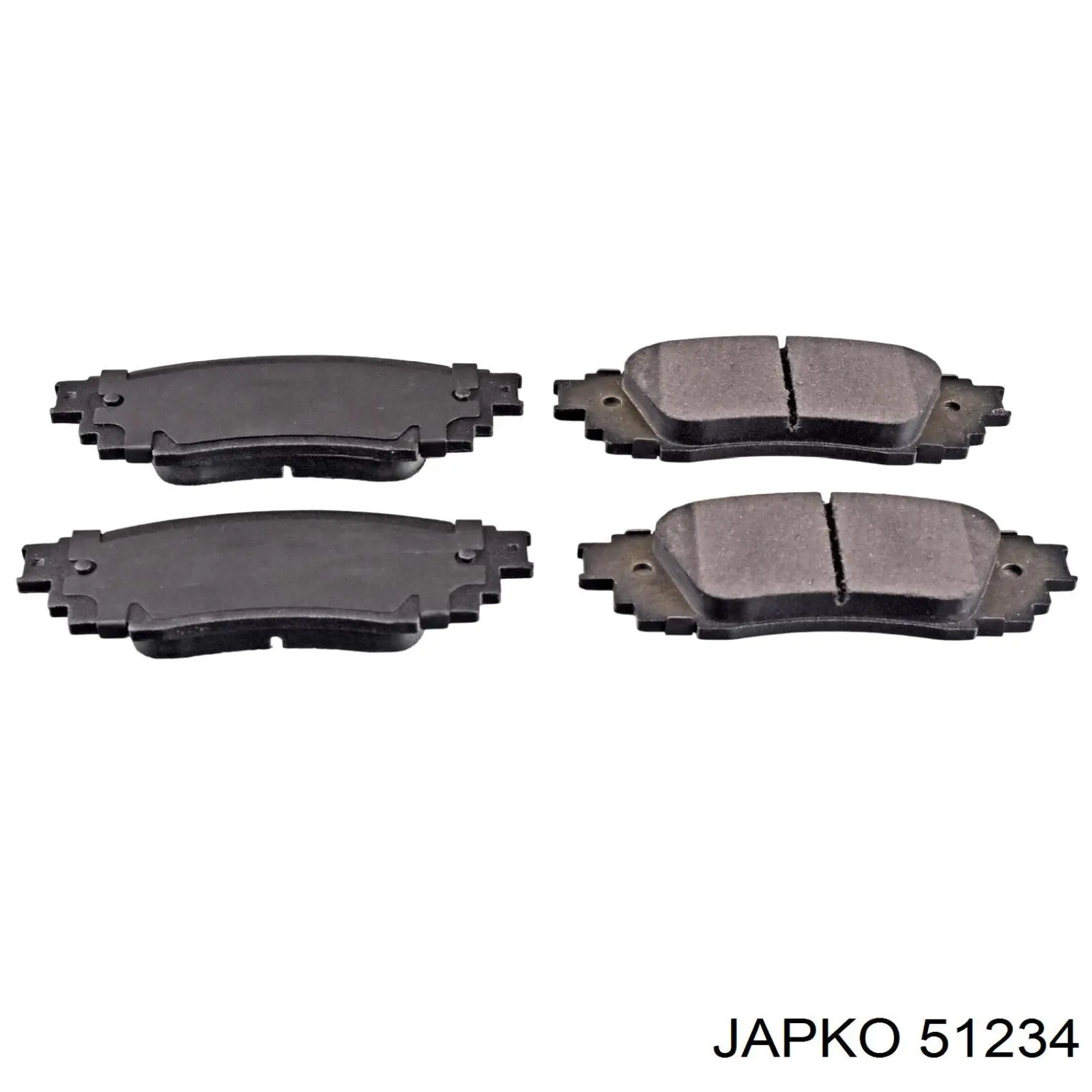Купить 51234 Japko Колодки тормозные задние, дисковые