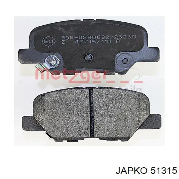 Колодки дисковые  Japko 51315 цена, от 16.86 USD