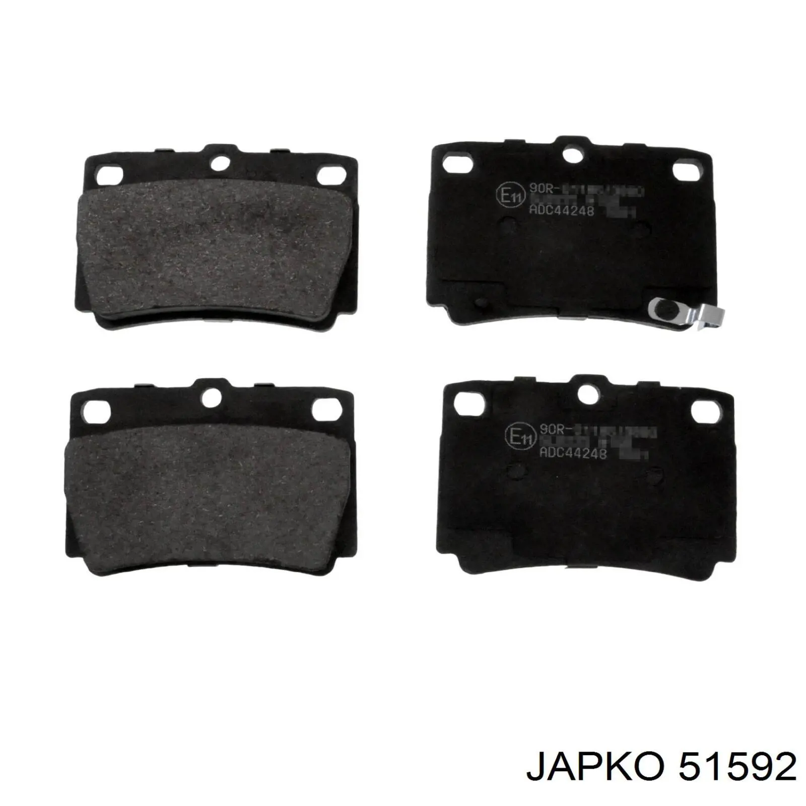 51592 Japko колодки тормозные передние дисковые