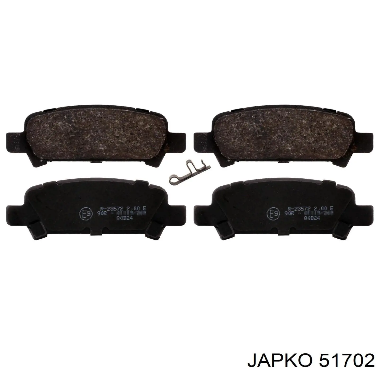 51702 Japko задние тормозные колодки