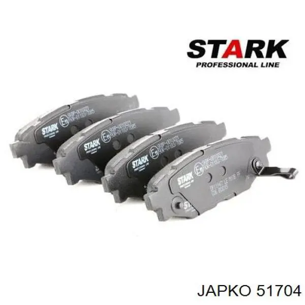 Задние тормозные колодки 51704 Japko