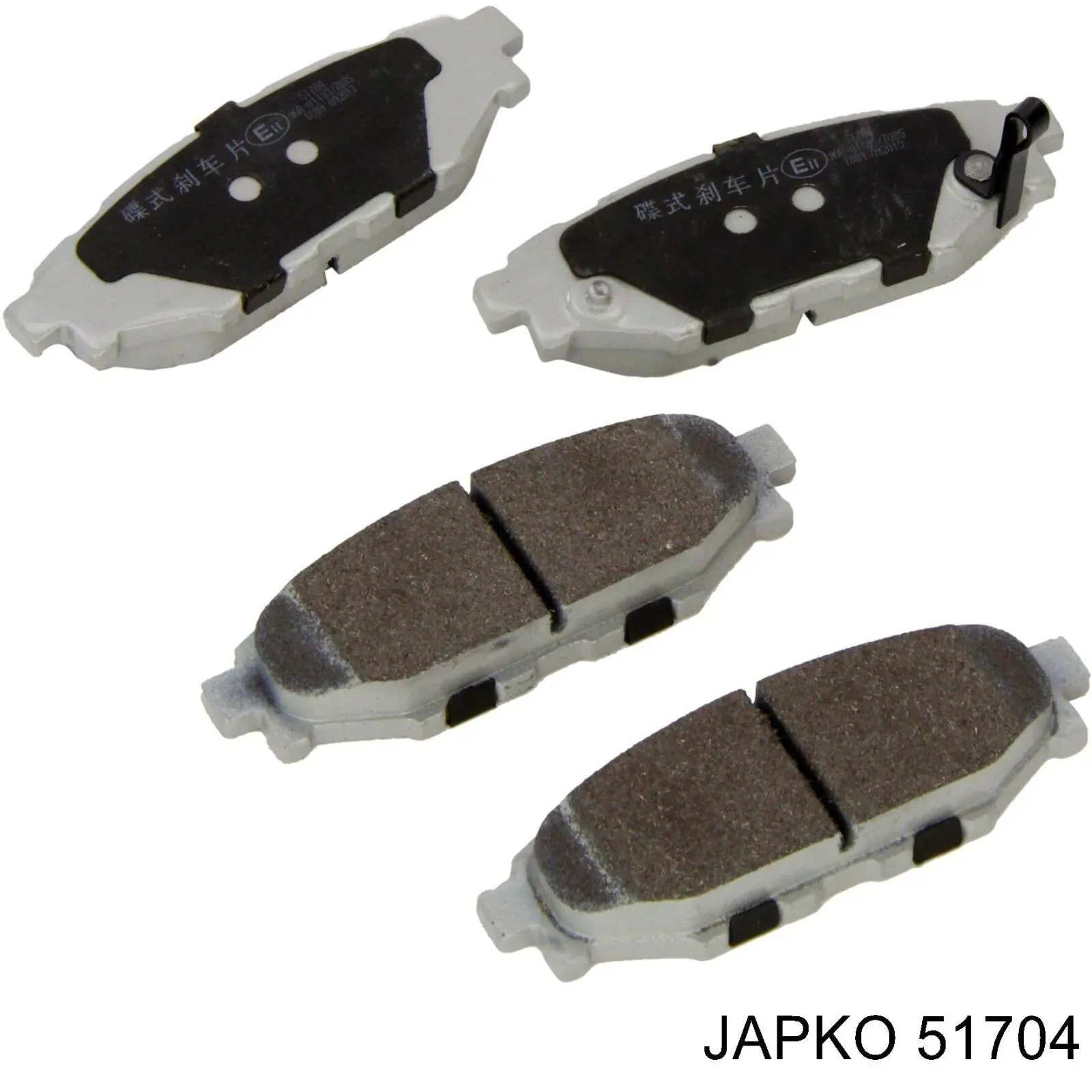 51704 Japko задние тормозные колодки