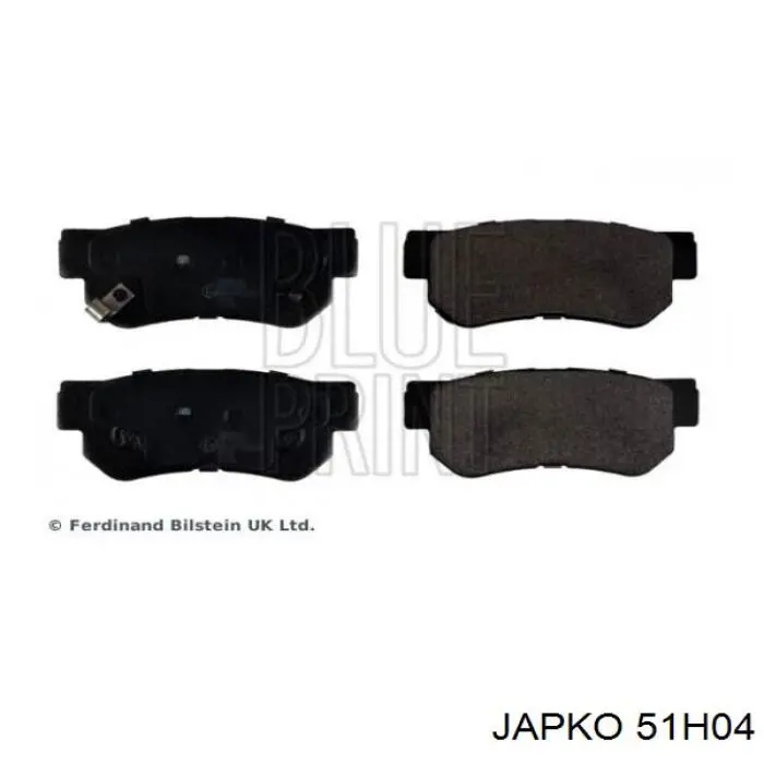 51H04 Japko колодки тормозные задние дисковые